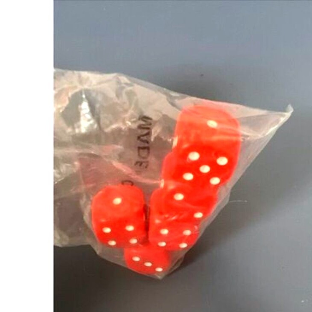 20 Sets Of 5 Dice Rounded Red New Math Manipulatives Homeschool Operations - Picture 4 of 8